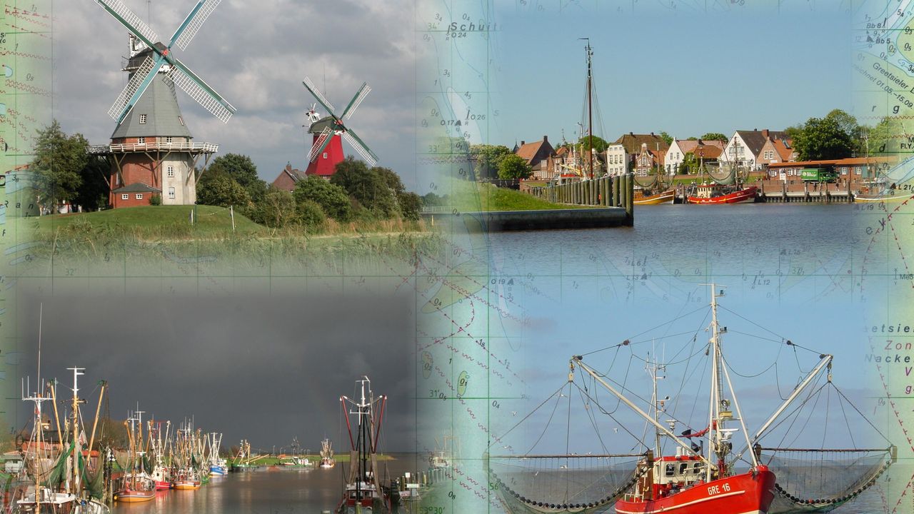 Seekarten mit Greetsiel Seekarten mit Greetsiel
